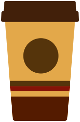 A cup of Second Cup coffee