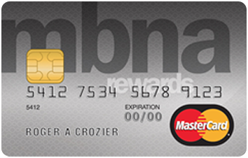 StudentAwards MBNA Rewards MasterCard credit card.