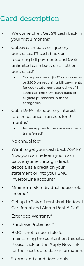 Apply for the BMO CashBack Mastercard | LowestRates.ca
