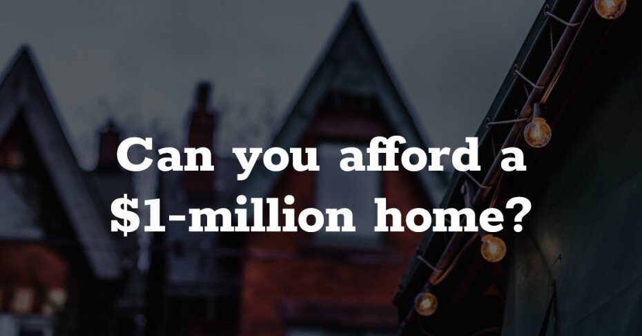 how much money do i need to buy a million dollar house