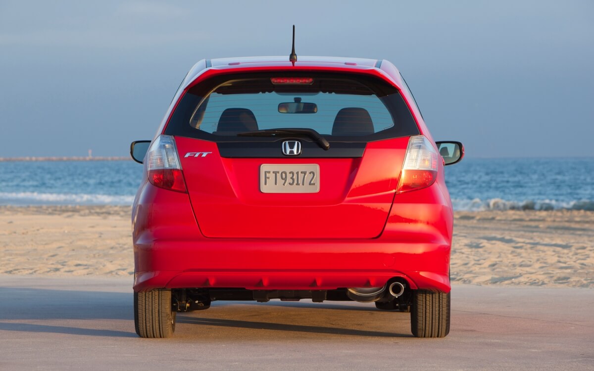2012 Honda Fit at beach